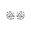 Tilla 2.50 C Round Lab Grown Diamond Solitaire Stud Earrings With Basket Setting Screwbacks In Metallic