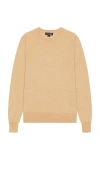 Tilley Merino Crew Sweater In 카멜