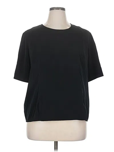 Pre-owned Tilley Short Sleeve Top Black Crew Neck Tops