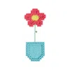 Tillie Beads Pastel Daisy Floral Beaded Candle Holder