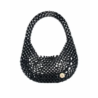 Tillie Beads Women's Black Classic Bead Bag