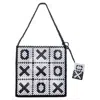 Tillie Beads Women's Black / White Tic-tac-toe Bead Tote In Multi