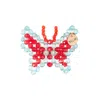 Tillie Beads Women's Blue / Red Red&blue Sparkling Butterfly Bead Hair Clip