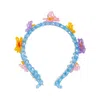 Tillie Beads Women's Dreamy Blue Colorful Floral Beaded Headband