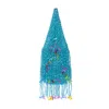 Tillie Beads Women's Greenich Blue Fringe Mini Bag
