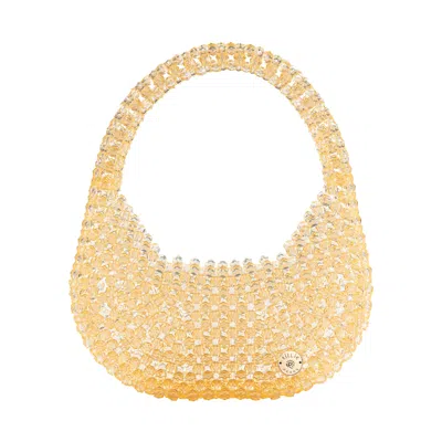Tillie Beads Women's Neutrals Beige Classic Bead Bag In Sand