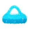 Tillie Beads Women's Two-tone Blue Fluffy Cloud Bead Bag In Blue