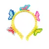 Tillie Beads Women's Yellow / Orange Butterfly Yellow Bead Headband