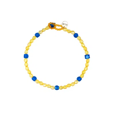 Tillie Beads Women's Yellow / Orange Ducky Yellow Daily Wear Carnival Bead Necklace