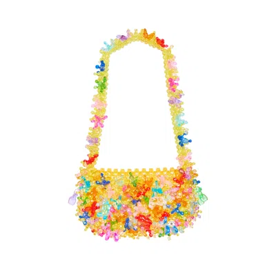 Tillie Beads Women's Yellow Rainbow Mallow Wander Shoulder Bag