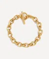 Tilly Sveaas 18ct Gold-plated Small Interlock Chain Bracelet In Gold