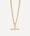 Tilly Sveaas 18ct Gold-plated T-bar Curb Chain Necklace In Gold