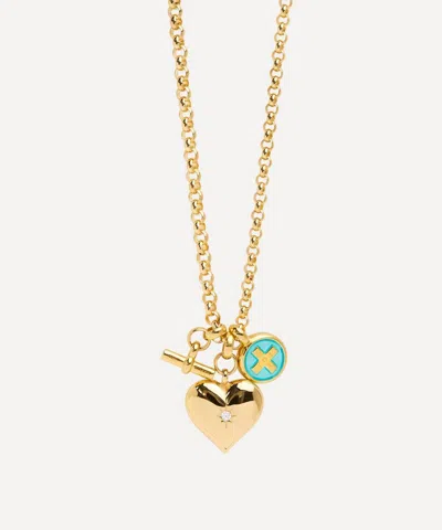 Tilly Sveaas Gold-plated Love And Wanderlust Charm Necklace