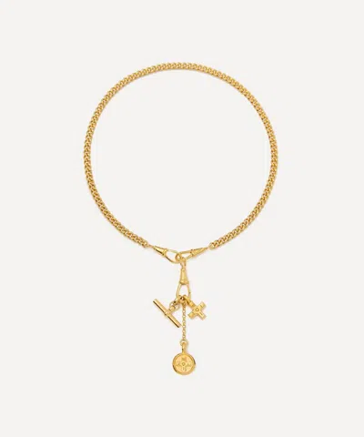 Tilly Sveaas Gold-plated Moi And Toi Clipt Cluster Necklace