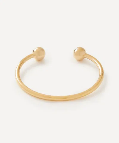 Tilly Sveaas Mens 18ct Gold-plated Large Torque Bangle