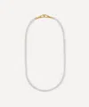 Tilly Sveaas Mens Mixed Metal Slim Curb Clipt Chain Necklace
