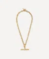 Tilly Sveaas Mens Sterling Silver Giant T-bar Watch Chain Necklace