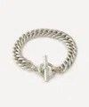 Tilly Sveaas Mens Sterling Silver Large Curb Link Chain Bracelet
