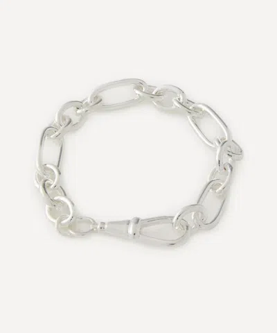 Tilly Sveaas Mens Sterling Silver Large Watch Clipt Chain Bracelet