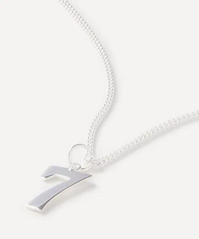 Tilly Sveaas Mens Sterling Silver Number 7 Necklace