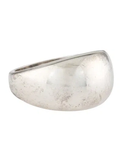 Pre-owned Tilly Sveaas Silver Dome Ring In Multicolor