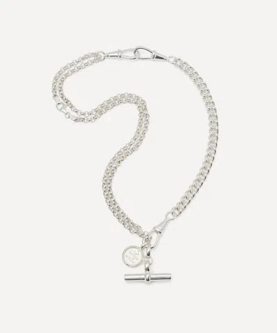 Tilly Sveaas Silver-plated Moi And Toi Mixed Link Bracelet And Necklace Set In Green