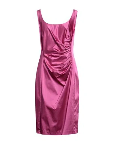 Tilù Tilú Woman Mini Dress Magenta Size 12 Acetate, Polyamide, Elastane