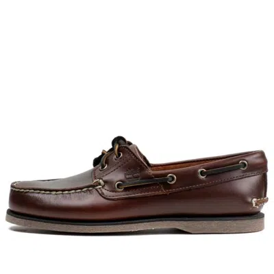 Timberland 2-eye Lug Handsewn Boat Shoe 'brown'