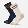 Timberland 2-pack Crew Hiking Sock In Grey