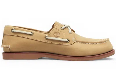 Pre-owned Timberland 2eye Classic Boat Shoe (women's) Sneakers In Beige In Sand