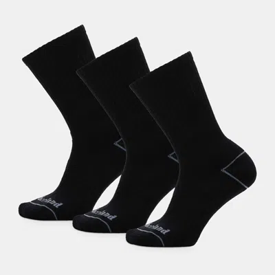 Timberland 3-pack Bowden Crew Sock In Black