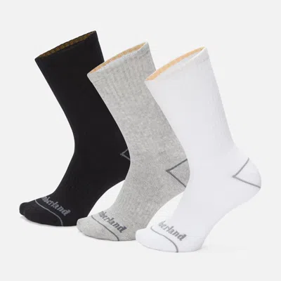 Timberland 3-pack Bowden Crew Sock In Multi