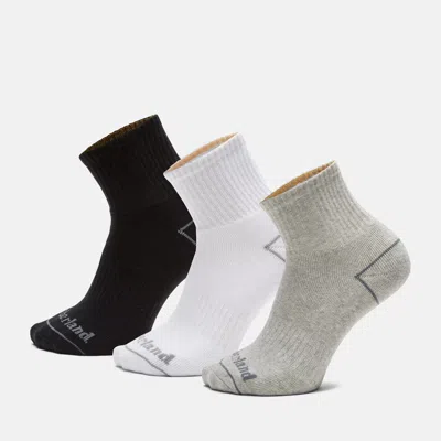 Timberland 3-pack Bowden Quarter Sock In Multi