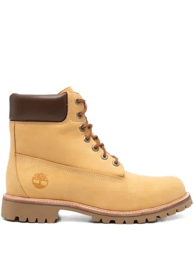 Timberland 35mm Nubuck Lace-up Boots In Yellow
