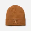 Timberland 3d Embroidered Beanie In Brown