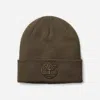 Timberland 3d Embroidered Beanie In Brown