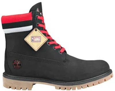 Pre-owned Timberland 6" Boot Mitchell & Ness X Nba Chicago Bulls Sneakers In Black/red/white