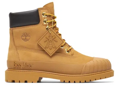 Pre-owned Timberland 6" Boot Premium Bee Line Rubber Toe Wp (women's) Sneakers In Wheat Nubuck