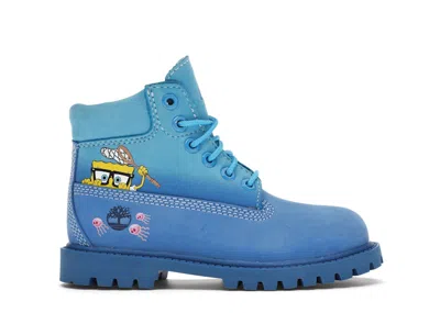 Pre-owned Timberland 6" Boot Spongebob Blue Sneakers In Nebula Blue
