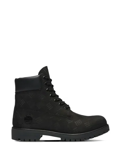 Timberland 6 Debossed Print Boots In Black