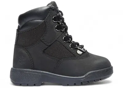 Pre-owned Timberland 6" Field Boot Leather Sneakers In Black Full/grain