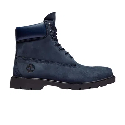 Pre-owned Timberland 6 Inch Basic Waterproof Boot 'navy' | Blue | Men's Size 8.5