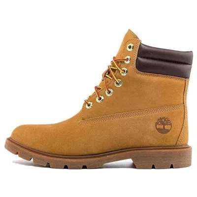 Timberland 6 Inch Double Collar Waterproof Basic 'wheat Nubuck'