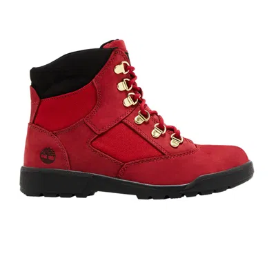 Pre-owned Timberland 6 Inch Field Boot Junior 'dark Red Black' | Kid's Size 4