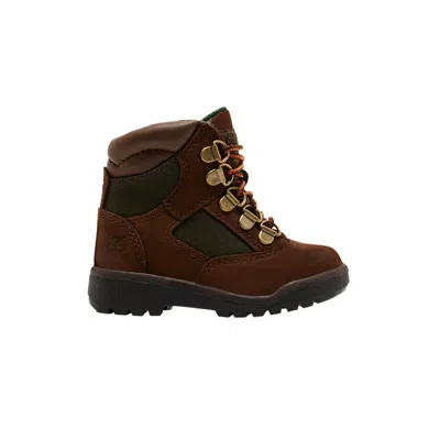 Pre-owned Timberland 6 Inch Field Boot Toddler 'medium Brown Olive' | Infant Size 10.5