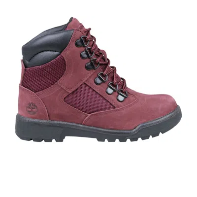 Pre-owned Timberland 6 Inch Field Boot Youth 'burgundy' | Red | Kid's Size 3