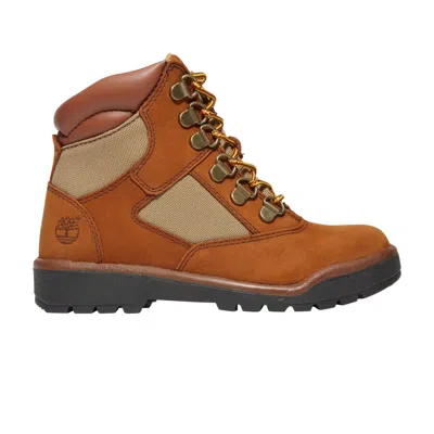 Pre-owned Timberland 6 Inch Field Boot Youth 'medium Brown' | Tan | Kid's Size 12.5