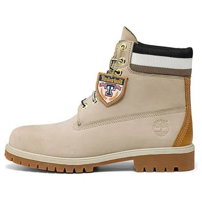 Timberland 6 Inch Heritage Cupsole Boots 'beige Nubuck With Black'