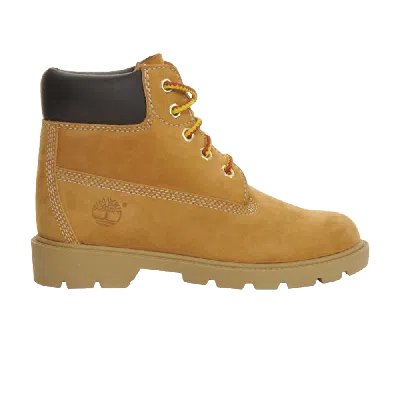 Pre-owned Timberland 6 Inch Junior 'wheat' In Brown