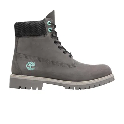 Pre-owned Timberland 6 Inch Lace Up Premium Waterproof Boot 'grey Aqua' | Men's Size 11